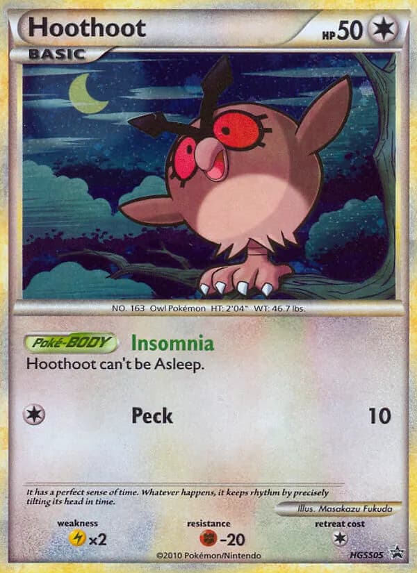 Hoothoot HGSS05/25, HGSS Black Star Promos