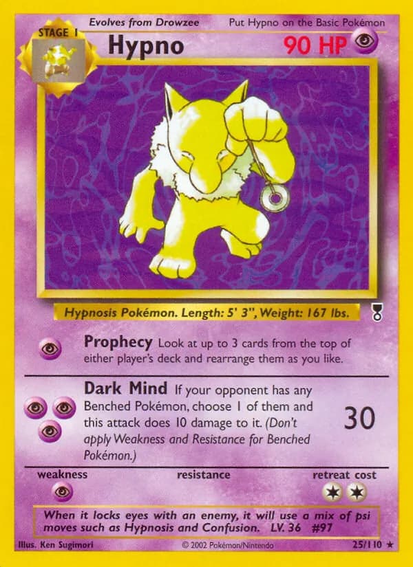 Hypno 25/110, Legendary Collection