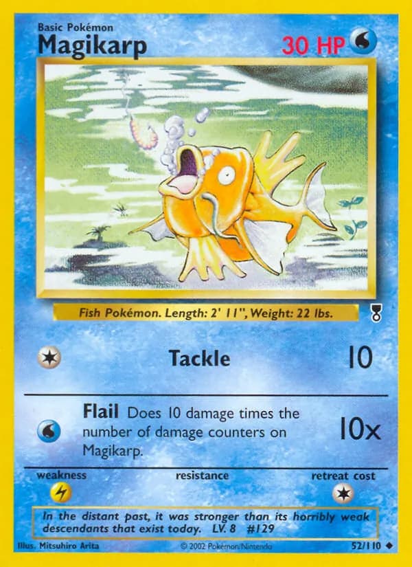 Magikarp 52/110, Legendary Collection