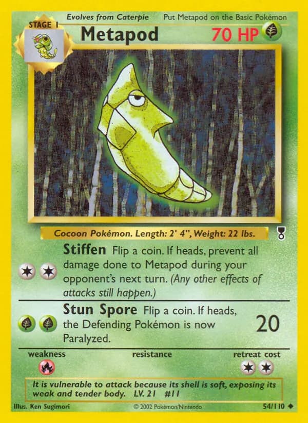 Metapod 54/110, Legendary Collection