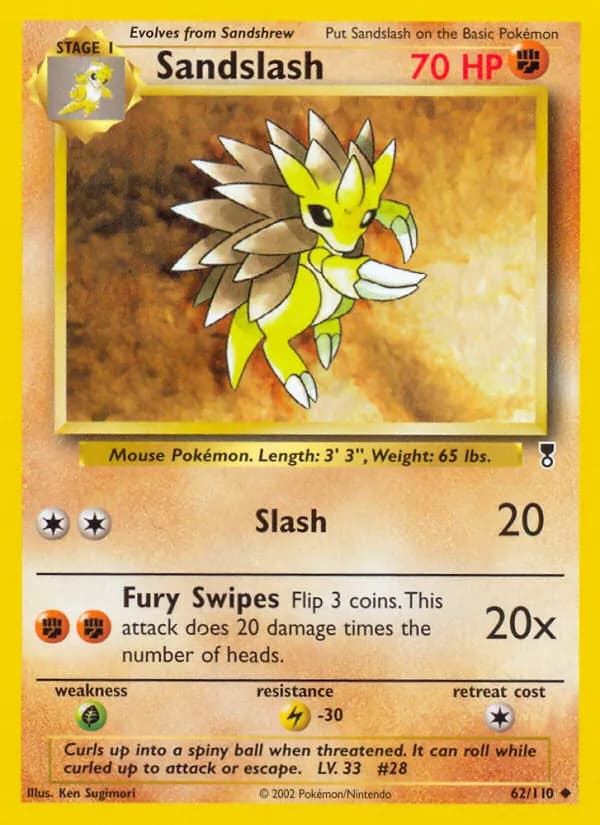 Sandslash 62/110, Legendary Collection