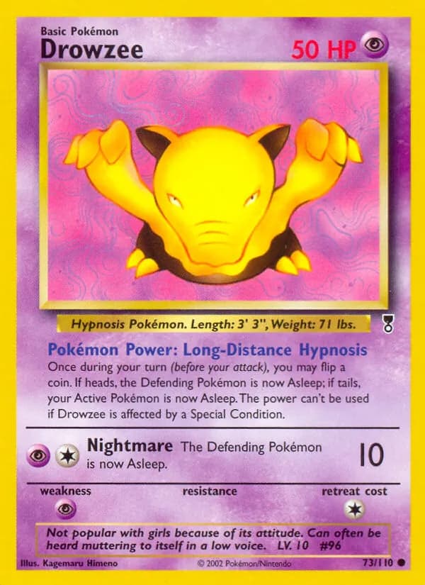 Drowzee 73/110, Legendary Collection