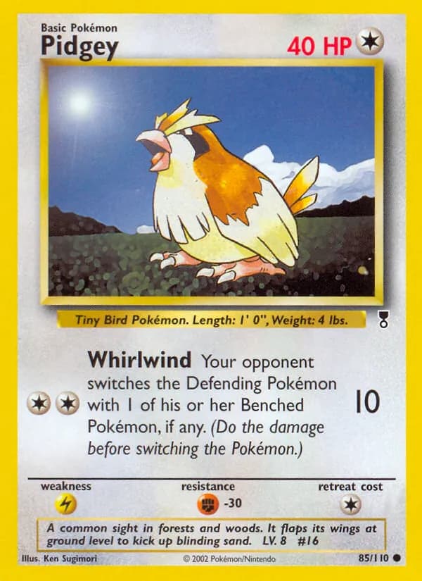 Pidgey 85/110, Legendary Collection
