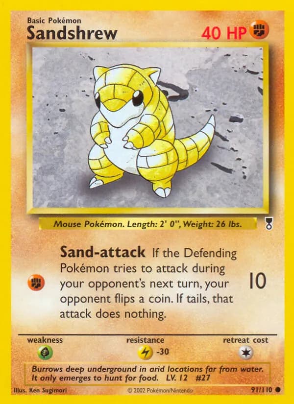 Sandshrew 91/110, Legendary Collection
