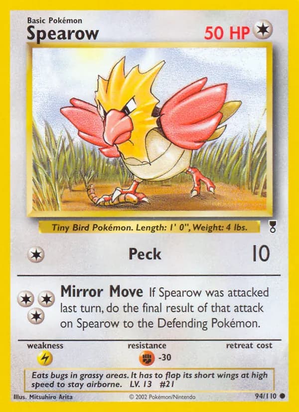 Spearow 94/110, Legendary Collection