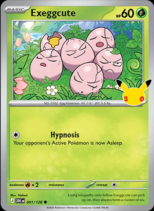 Exeggcute 001/128, 30th Celebration