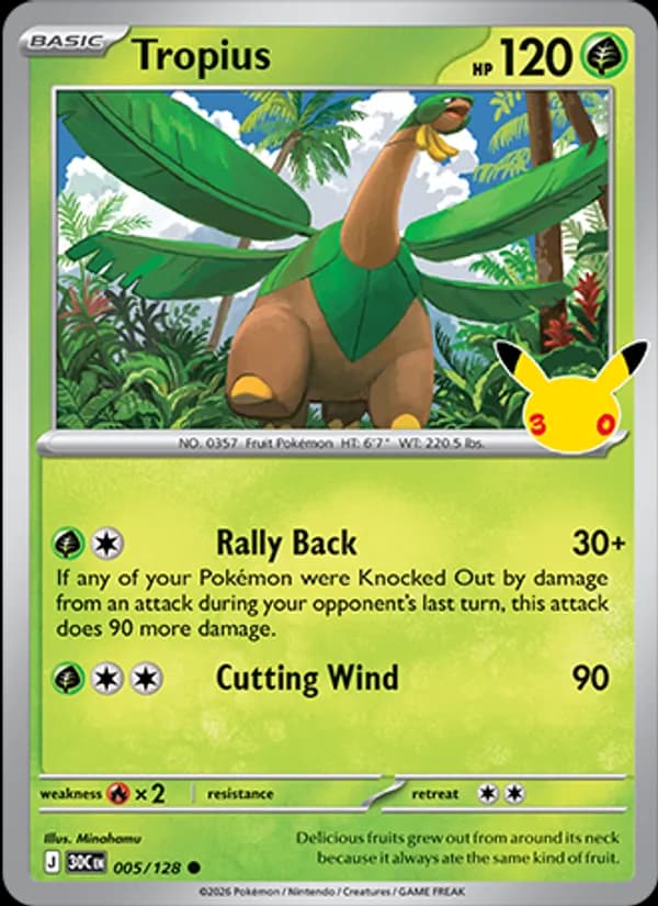 Tropius 005/128, 30th Celebration