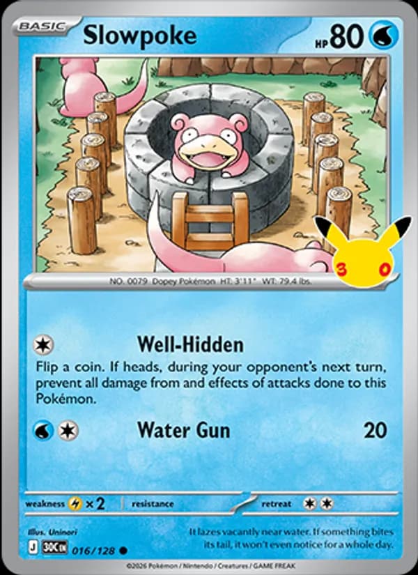 Slowpoke 016/128, 30th Celebration