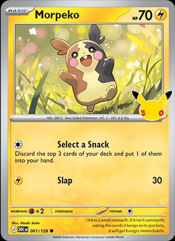 Morpeko 061/128, 30th Celebration