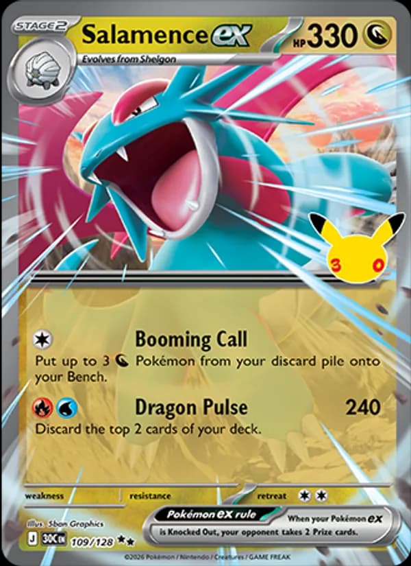 Salamence ex 109/128, 30th Celebration