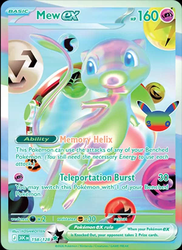 Mew ex 158/128, 30th Celebration