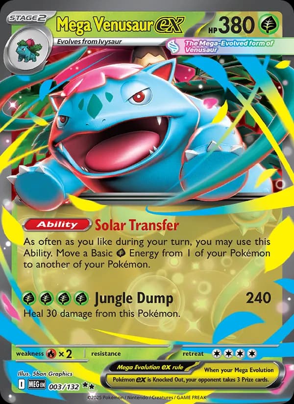 Mega Venusaur ex 003/132, Mega Evolution