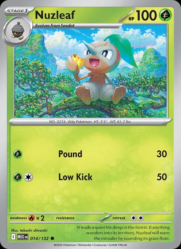 Nuzleaf 014/132, Mega Evolution