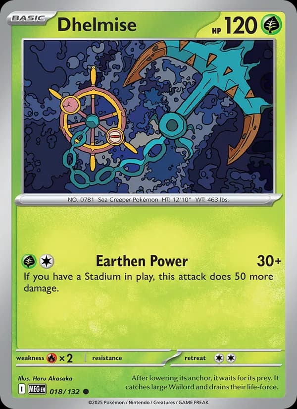 Dhelmise 018/132, Mega Evolution