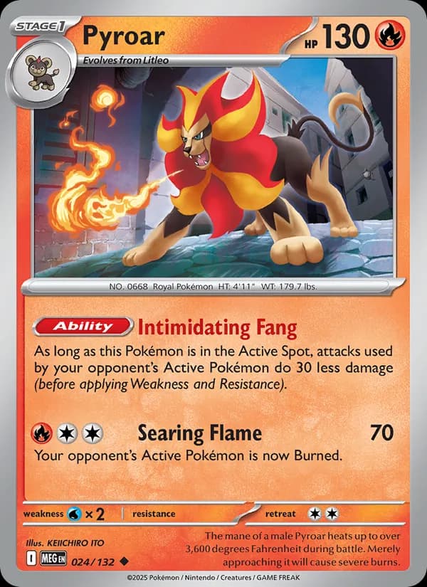 Pyroar 024/132, Mega Evolution