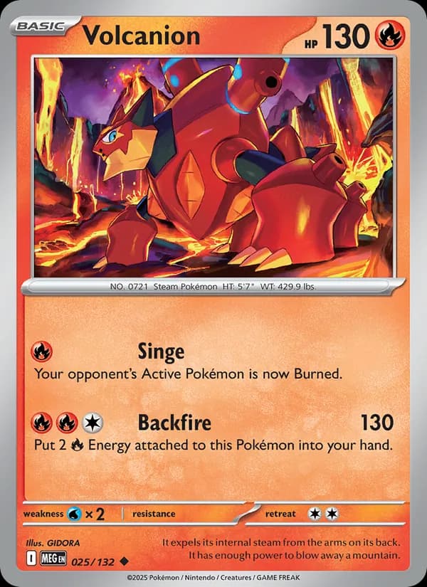 Volcanion 025/132, Mega Evolution