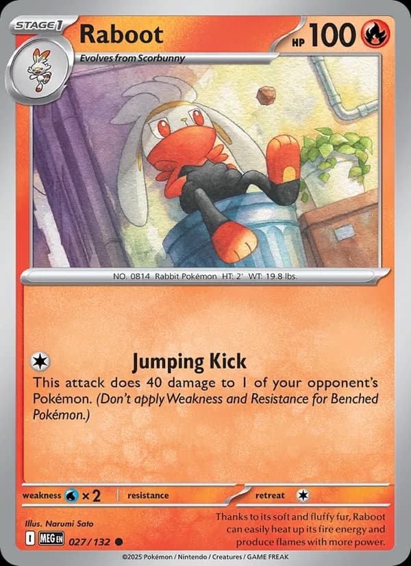 Raboot 027/132, Mega Evolution