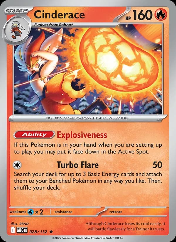 Cinderace 028/132, Mega Evolution