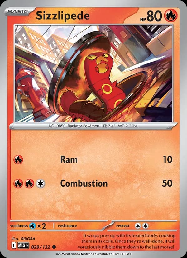 Sizzlipede 029/132, Mega Evolution