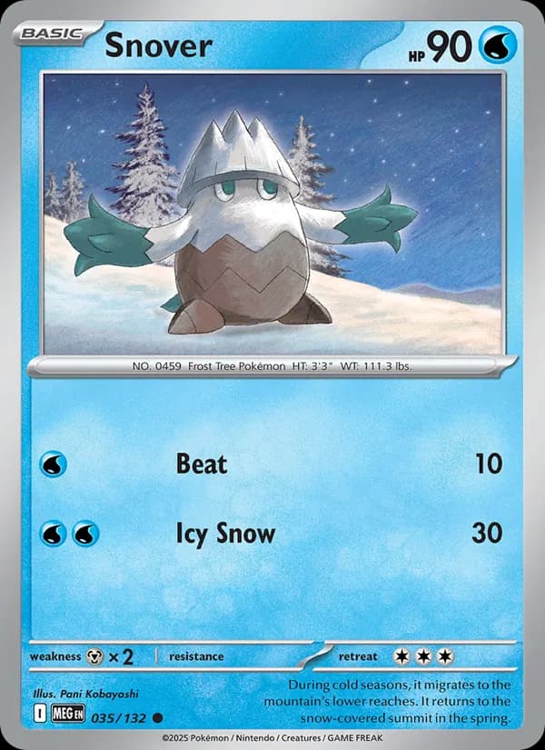 Snover 035/132, Mega Evolution