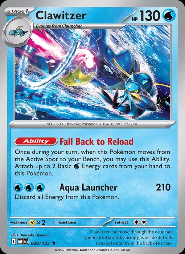 Clawitzer 038/132, Mega Evolution