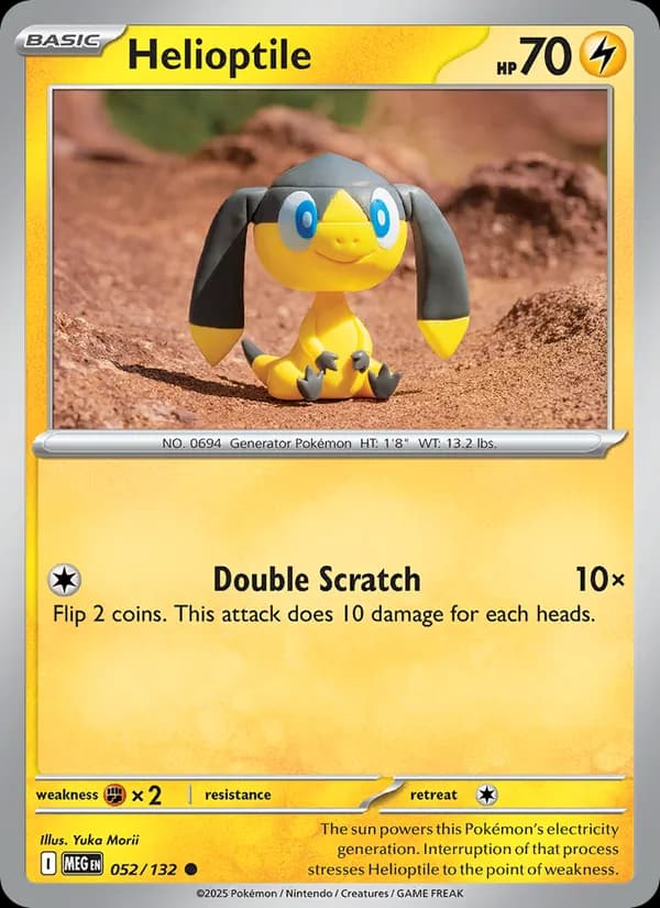 Helioptile 052/132, Mega Evolution