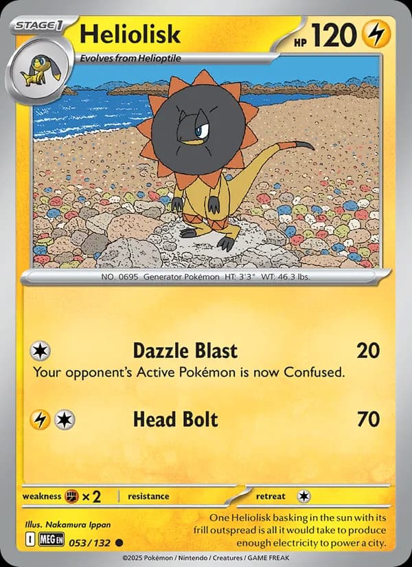 Heliolisk 053/132, Mega Evolution