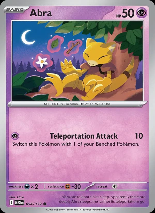Abra 054/132, Mega Evolution