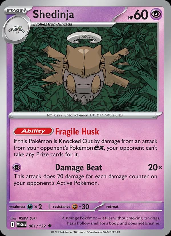 Shedinja 061/132, Mega Evolution