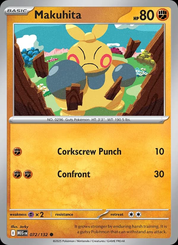 Makuhita 072/132, Mega Evolution