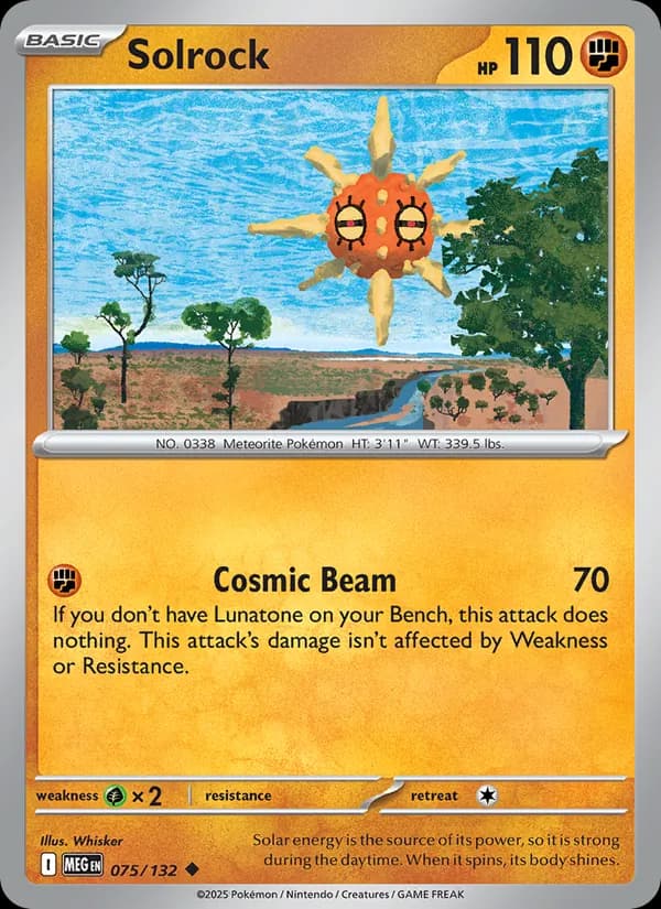 Solrock 075/132, Mega Evolution