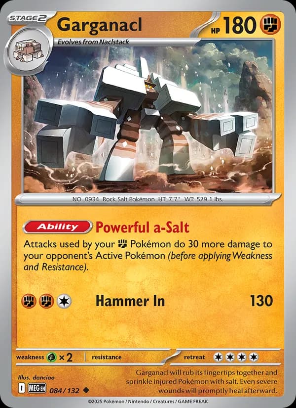 Garganacl 084/132, Mega Evolution