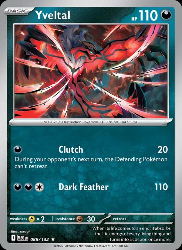 Yveltal 088/132, Mega Evolution