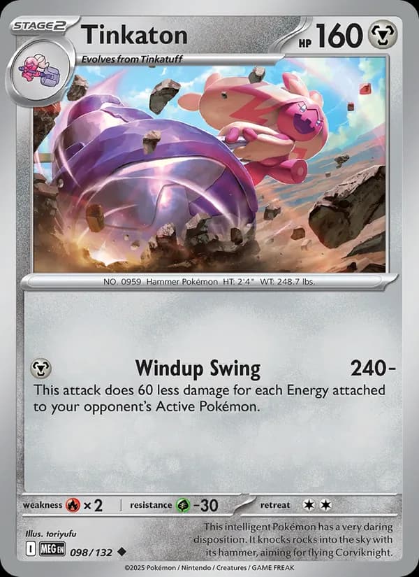 Tinkaton 098/132, Mega Evolution