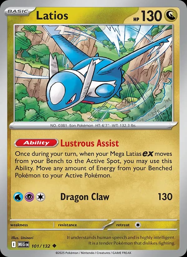 Latios 101/132, Mega Evolution