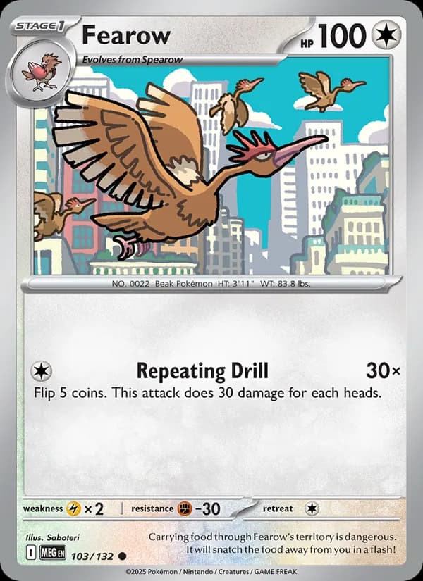 Fearow 103/132, Mega Evolution