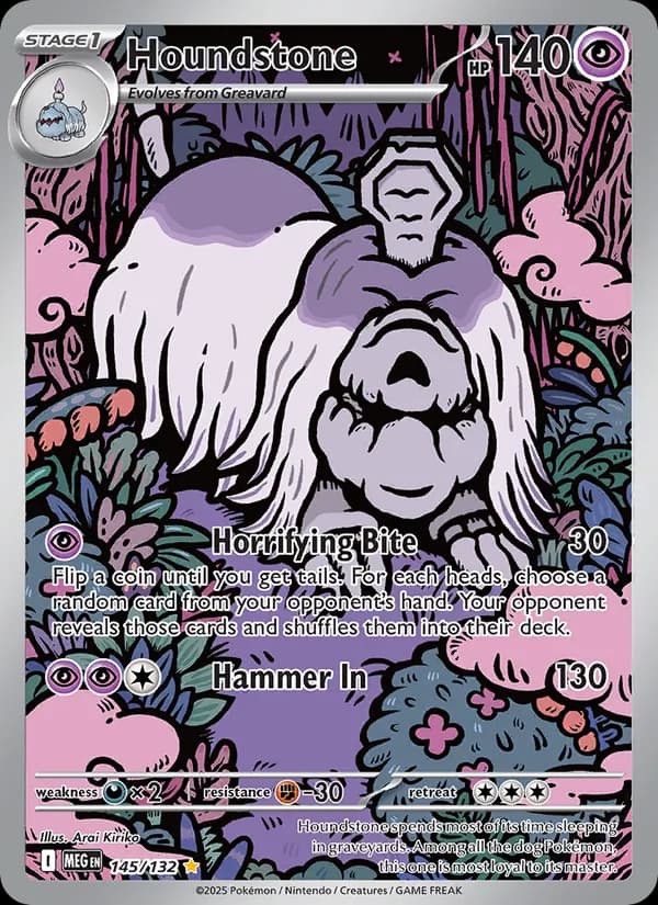 Houndstone 145/132, Mega Evolution