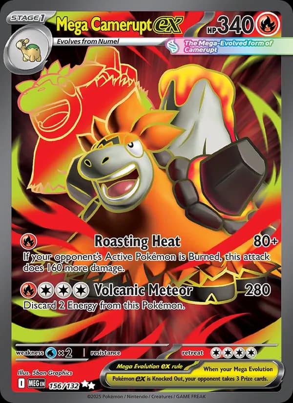 Mega Camerupt ex 156/132, Mega Evolution