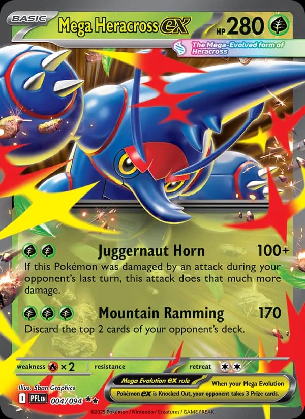 Mega Heracross ex 004/94, Phantasmal Flames