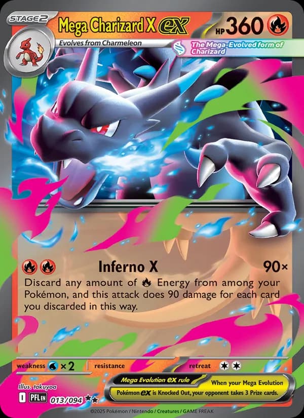 Mega Charizard X ex 013/94, Phantasmal Flames