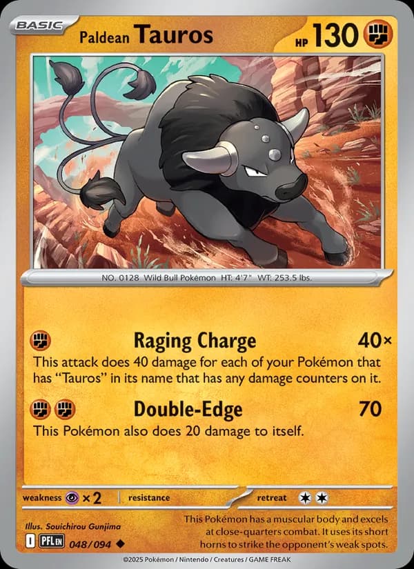 Paldean Tauros 048/94, Phantasmal Flames