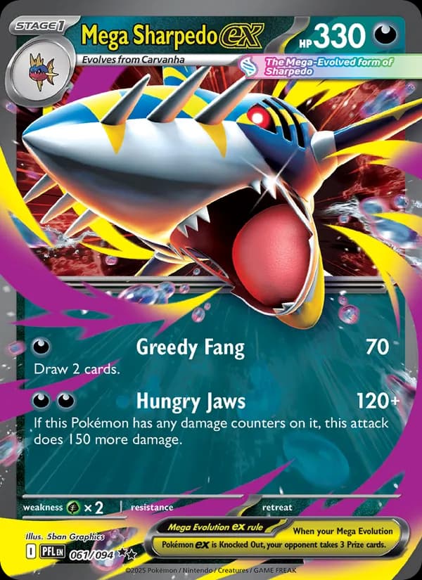 Mega Sharpedo ex 061/94, Phantasmal Flames