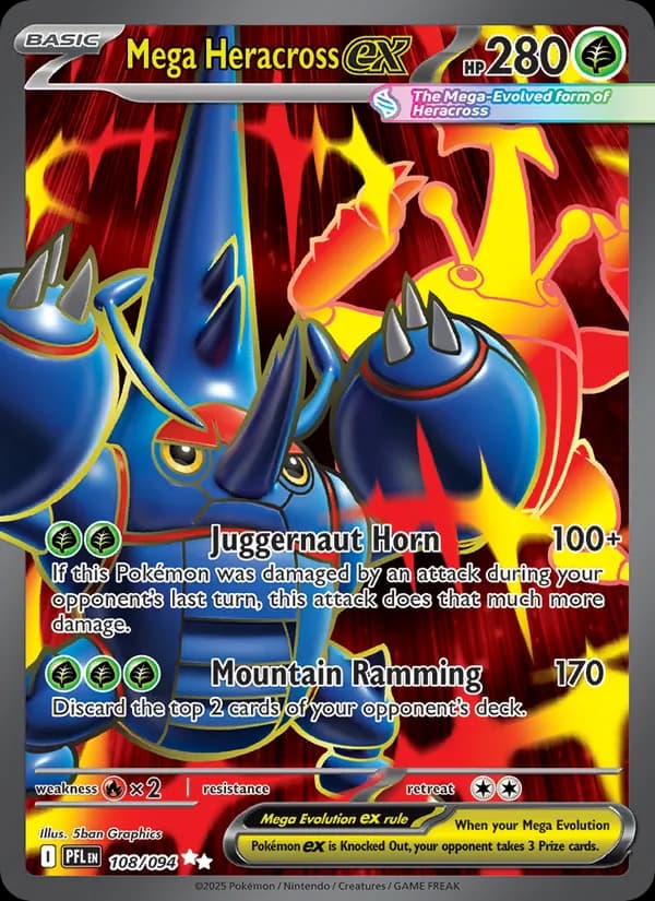 Mega Heracross ex 108/94, Phantasmal Flames