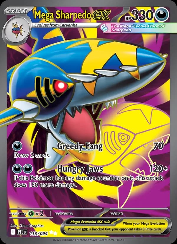Mega Sharpedo ex 113/94, Phantasmal Flames