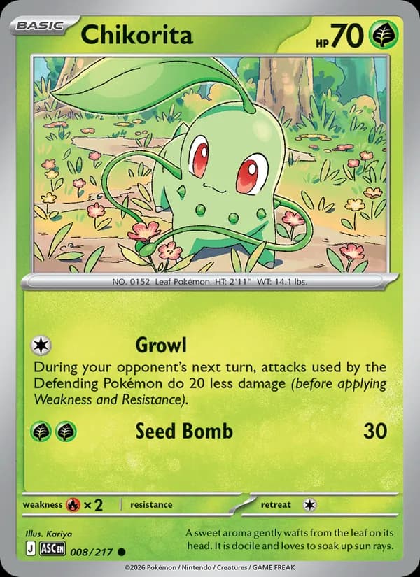 Chikorita 008/217, Ascended Heroes