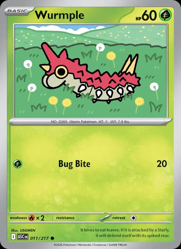 Wurmple 011/217, Ascended Heroes