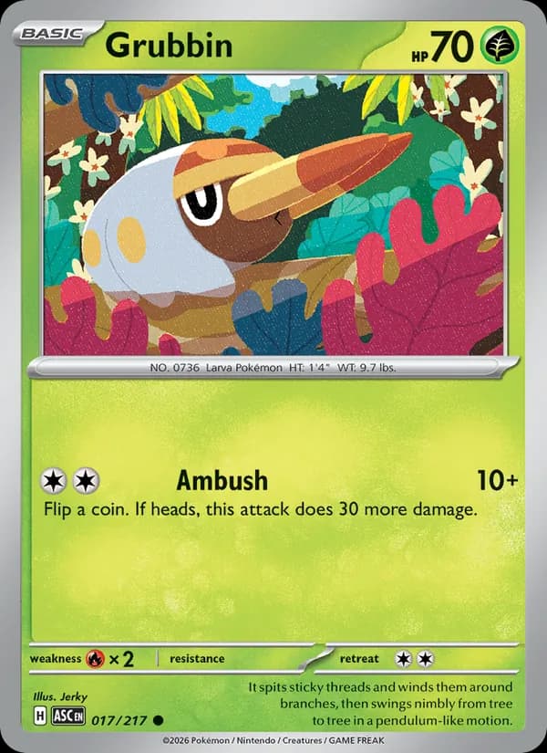 Grubbin 017/217, Ascended Heroes