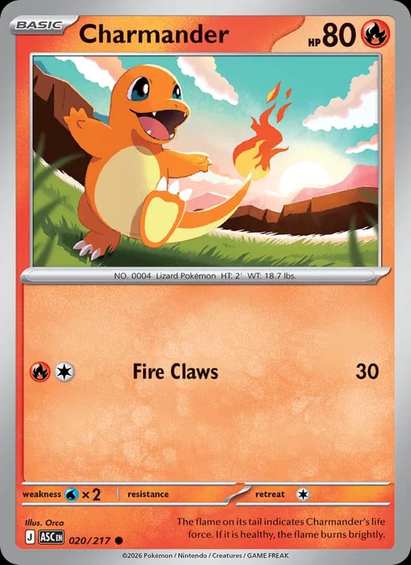 Charmander 020/217, Ascended Heroes