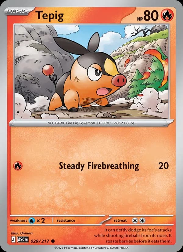 Tepig 029/217, Ascended Heroes
