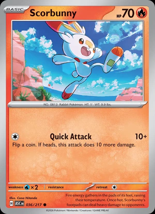 Scorbunny 036/217, Ascended Heroes